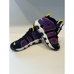 Nike Air More Uptempo GS 6.5Y Black Purple Pink Volt DZ5278-001